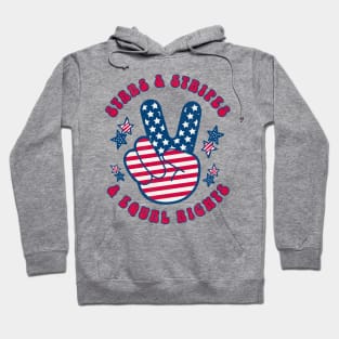 Stars & Stripes and Equal Rights USA Flag Hoodie